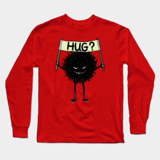 Monster Hug Cute Evil Character Long Sleeve T-Shirt